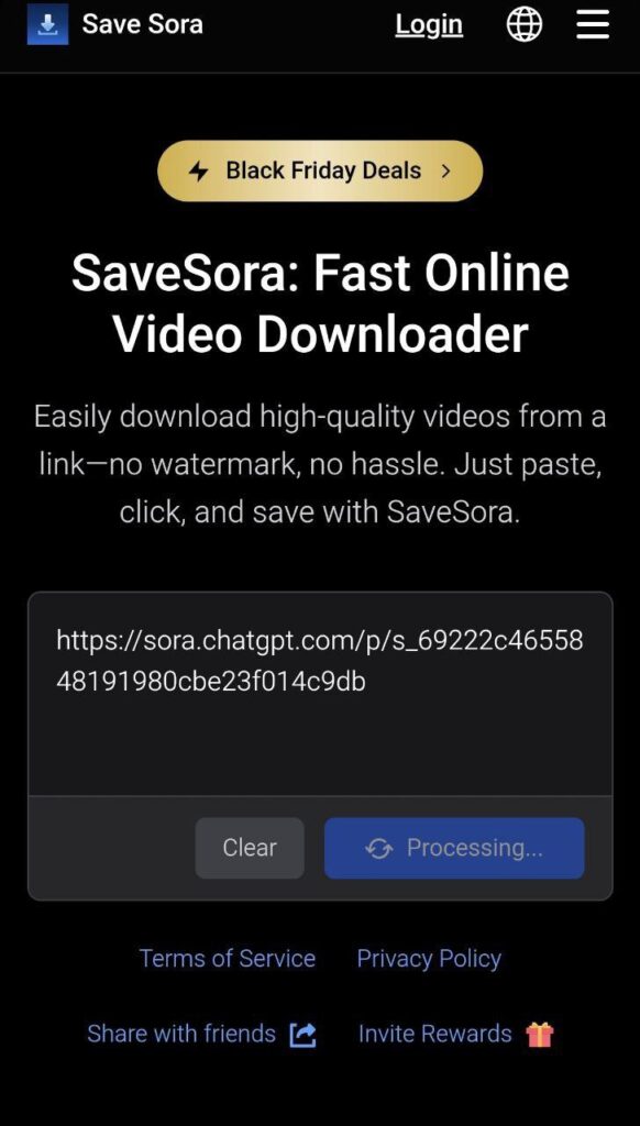 🔥 SoraLoad — бесплатно качайте видео из SORA 2 БЕЗ... 1 Онлайн загрузчик видео SaveSora: быстрое скачивание без водяных знаков и сложностей.