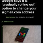 Google начинает менять адреса Gmail, новости о выходе новой функции.