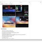 Интерфейс программы для редактирования видео с панелями инструментов и визуальными эффектами.