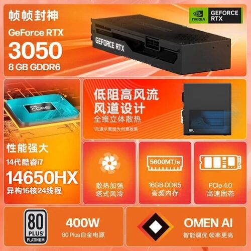 Готовый ПК HP OMEN 2026 оснащён мобильным процессором Intel Core i7-14650HX