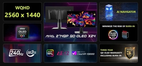 Игровой монитор MSI MAG 274QP QD-OLED X24 оценён в $500 Игровой монитор MSI MAG 274QP QD-OLED X24 оценён в $500