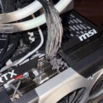 Перегрев видеокарты RTX MSI с поврежденными кабелями в системном блоке.