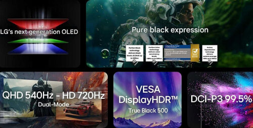 Монитор LG 27GX790B-B полагается на матрицу RGB Tandem OLED с Quad HD и 720 Hz