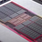 Компьютерный чип крупным планом, технологический дизайн, микропроцессор.