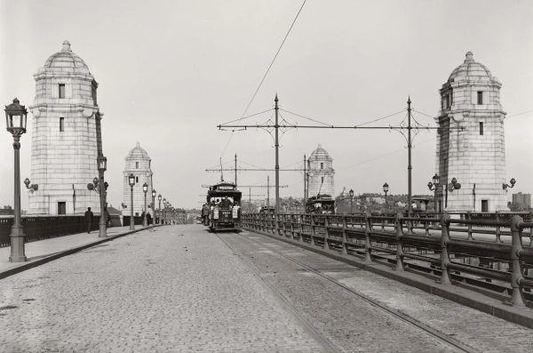 Как появился мост Лонгфелло 6 трамвай пересекает мост Лонгфелло