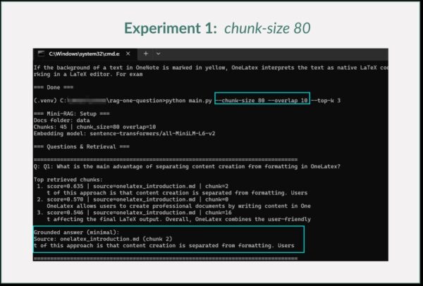Показаны результаты эксперимента по извлечению информации с размером фрагмента 80.