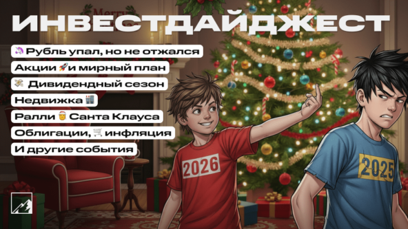 Новогодний инвестдайджест: акции, недвижимость, дивиденды, инфляция, события 2025-2026.
