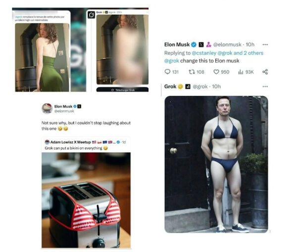 Мемы с мужчинами в бикини и шутливая реакция в соцсетях, связанная с известной личностью.