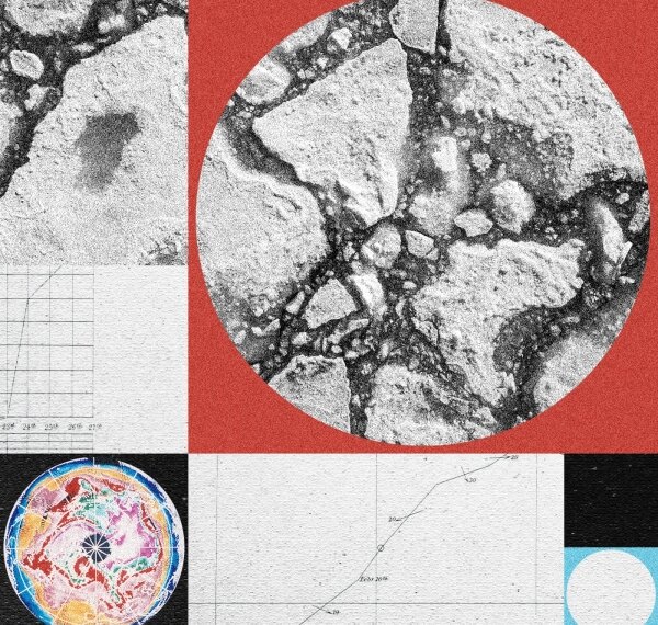 Научные диаграммы и карта на абстрактном фоне с текстурой камня.