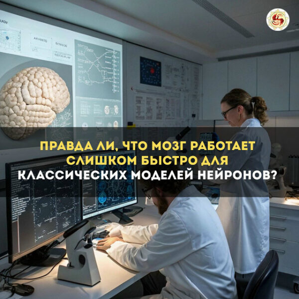 ПРАВДА ЛИ, ЧТО МОЗГ РАБОТАЕТ СЛИШКОМ БЫСТРО ДЛЯ КЛАССИЧЕСКИХ МОДЕЛЕЙ НЕЙРОНОВ? 1 a00dce69fc26c7f816093ac79977f2ab