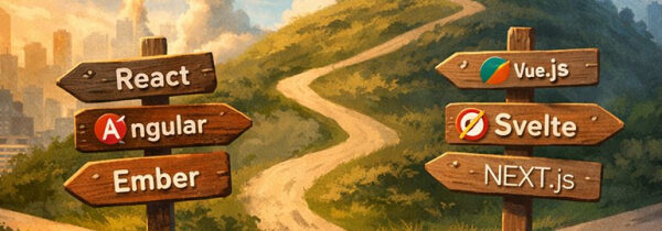 Дорога с указателями: React, Angular, Ember, Vue.js, Svelte, NEXT.js. Выбор фреймворка.