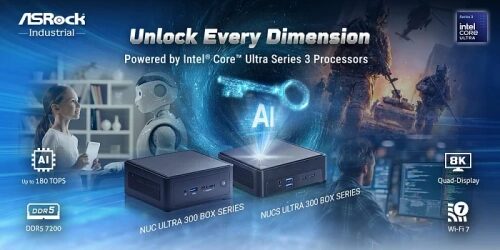 ASRock NUC Series с процессорами Intel Core, поддержка AI и 8K, Wi-Fi 7, DDR5.