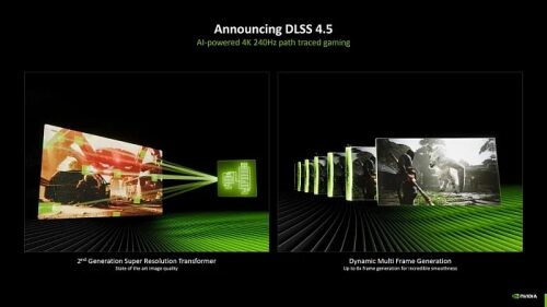 Презентация DLSS 4.5: улучшенная графика и плавность для игр на 4K 240Hz.