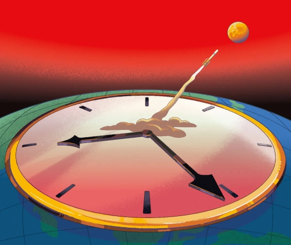 Изображение может содержать: аналоговые часы, ракетное оружие, хоккей, хоккей на льду, хоккейная клюшка, каток, катание на коньках и спорт.