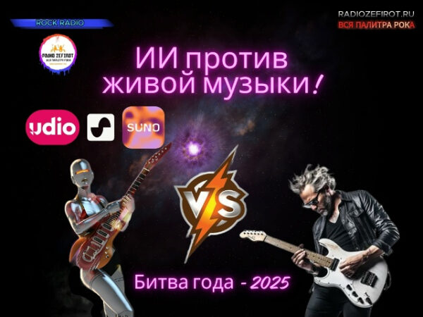 Афиша: Битва года 2025 — ИИ против живой музыки на радио Zefirot.