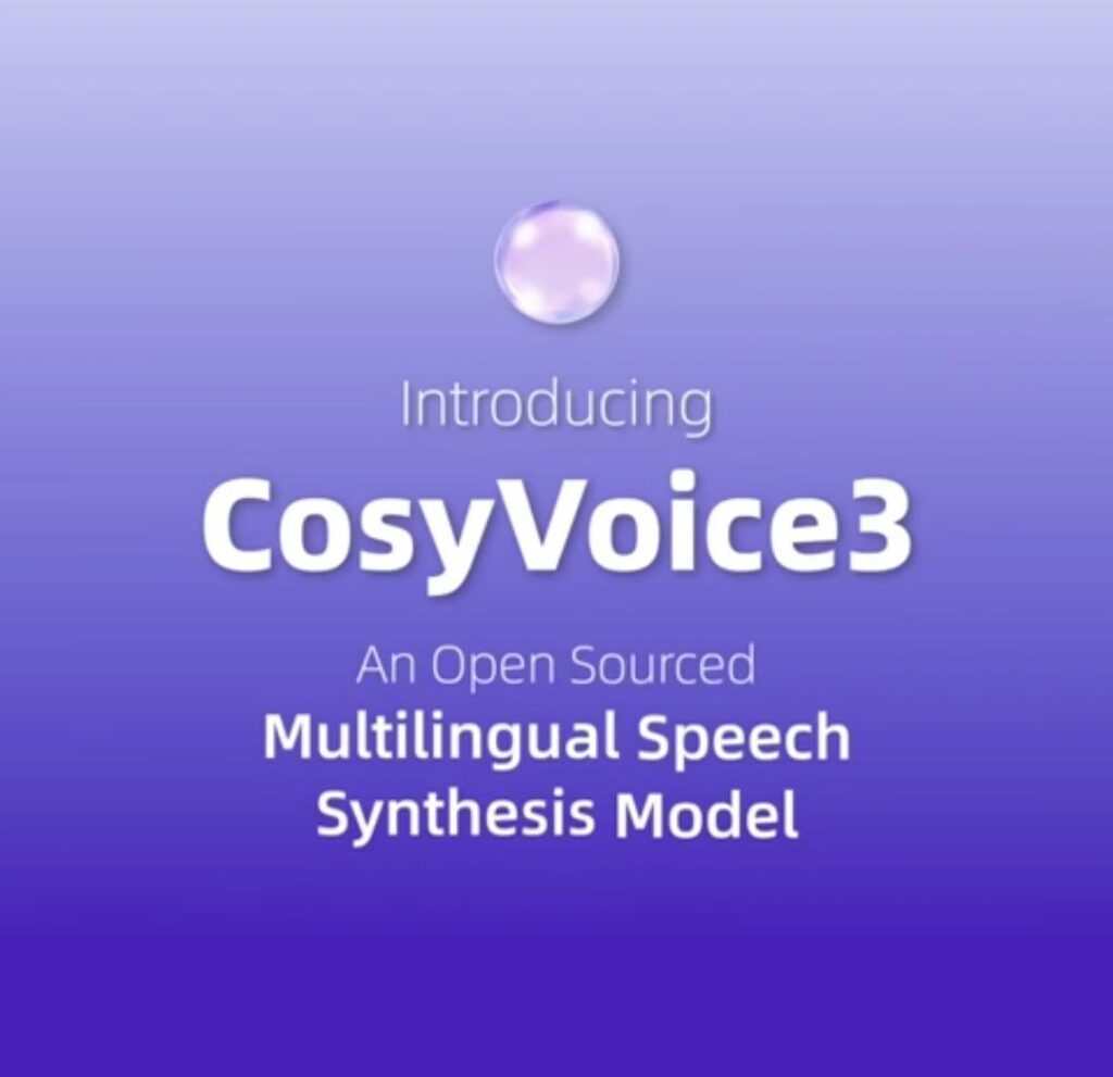 Представление CosyVoice3 — многоязычной модели синтеза речи с открытым исходным кодом.