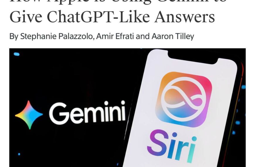 Apple использует Gemini с Siri для ответов, похожих на ChatGPT.