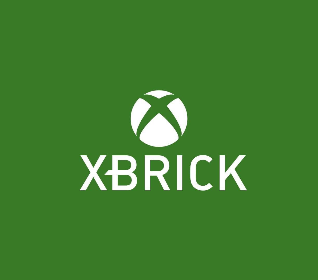 Зеленый логотип XBrick с белым текстом и символом X на зеленом фоне.