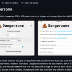 Интерфейс программы Dangerzone для конвертации файлов в безопасные PDF.