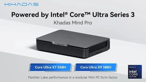Мини ПК Khadas Mind Pro с Intel Core Ultra Series 3, производительность Panther Lake.