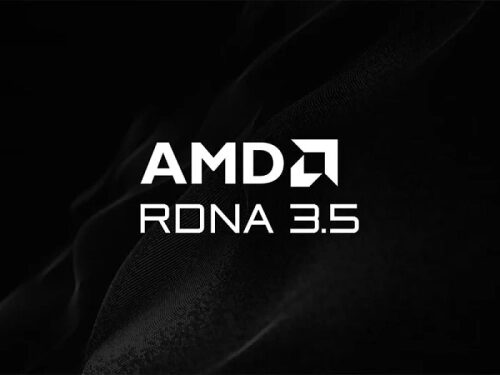 Логотип AMD с текстом RONA 3.5 на черном фоне.