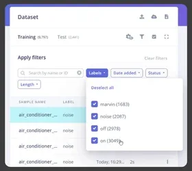 Автономное распознавание голоса на ESP32 с использованием Edge Impulse 9 Окончание процесса загрузки данных для распознавания голоса в Edge Impulse