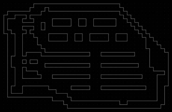 План супермаркета Albert Heijn в виде сетки