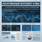 Инфографика о применении искусственного интеллекта в анализе данных и моделировании.