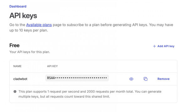 Clawdbot - Moltbot - OpenClaw - магия: честный гайд по приручению AI-ассистента 8 10-brave-api.jpg