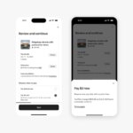Мобильный интерфейс бронирования отеля с опцией выбора даты оплаты.