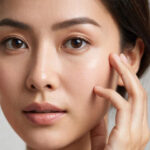 Руки человека у лица, крупный план, акцент на пальцах и ушной раковине.