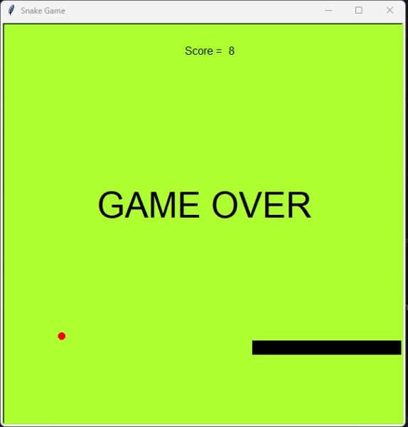 Реализация игры «Змейка» на Python 10 5e4e5e9f2f014c00618da3957083e145