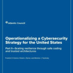 Обложка доклада о кибербезопасности США от Atlantic Council.