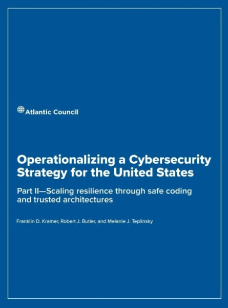 Обложка доклада о кибербезопасности США от Atlantic Council.