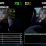 Сравнение FPS и времени кадра в игровой сцене на двух версиях Ryzen 5 3600 и RTX 4070 Super.