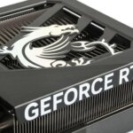 Графическая карта MSI с логотипом дракона и маркировкой GeForce RTX.