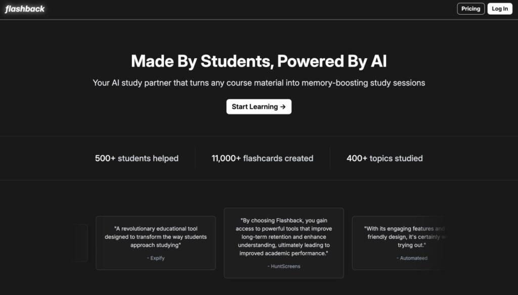 Платформа AI для обучения, созданная студентами: более 500 пользователей, 11,000+ карточек.
