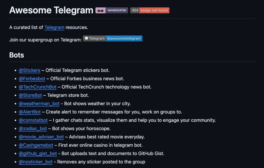 Список популярных ботов Telegram для новостей, погоды и развлечений.