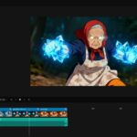 Анимация: бабушка с магическим ледяным кулаком в редакторе видео.