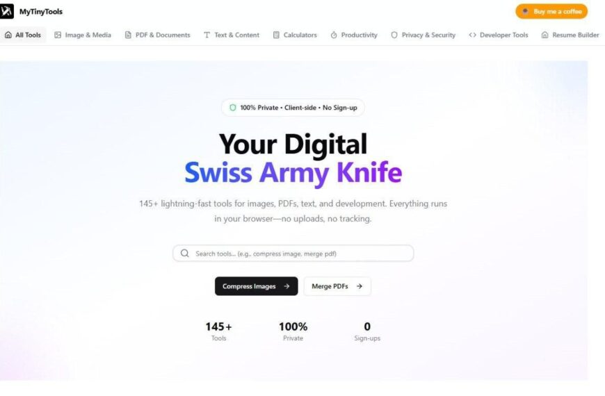 Онлайн-инструменты MyTinyTools: надежные решения для изображений, PDF, текста, без регистрации.