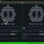 Экран терминала с ASCII-артом и текстом "What can I do for you?".