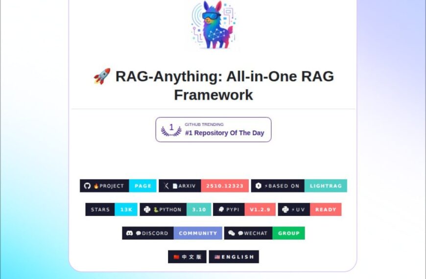 RAG-Anything: Модульный фреймворк RAG. Популярен на GitHub, поддержка Python, PyPI.