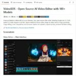 Интерфейс редактирования видео в VideoSOS с аниме изображением на экране.