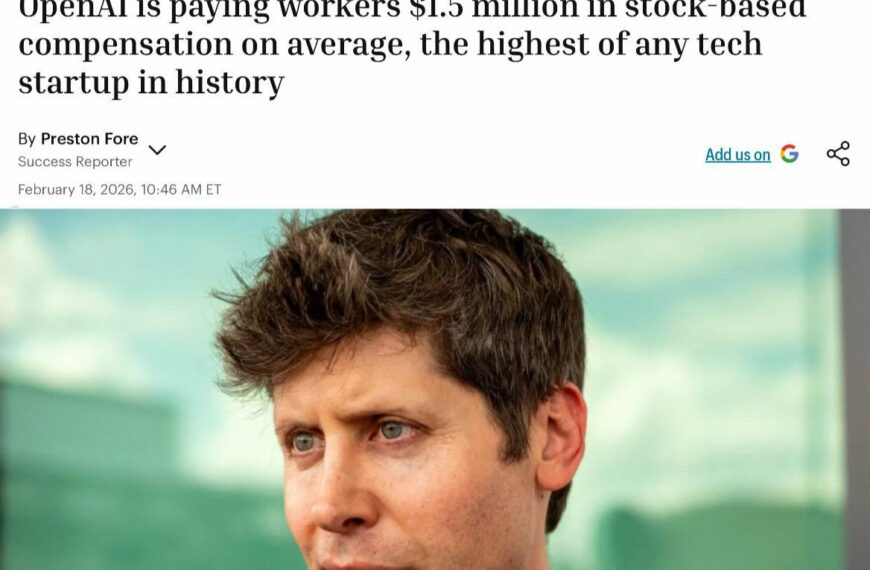 OpenAI выплачивает работникам $1,5 млн в виде акций, рекорд среди стартапов.