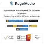 KugelAudio: open-source TTS для европейских языков, лицензионная MIT, поддержка Python 3.10+.