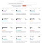 Каталог навыков Claude с разделами и поиском, отображается дата и количество звёзд.