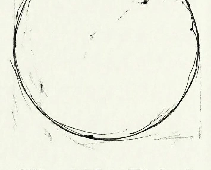Черно-белый рисунок с кругом и текстом "The 2028 Global Intelligence Crisis".