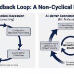 Сравнение циклической рецессии и экономического цикла с управлением ИИ.