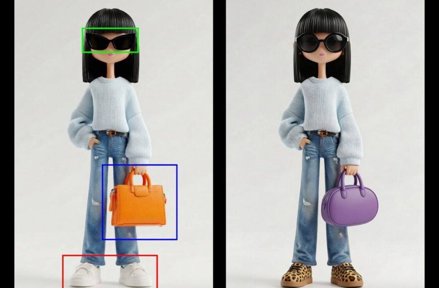 Две куклы: одна с оранжевой сумкой и белыми кроссовками, другая с фиолетовой сумкой и леопардовыми ботинками.