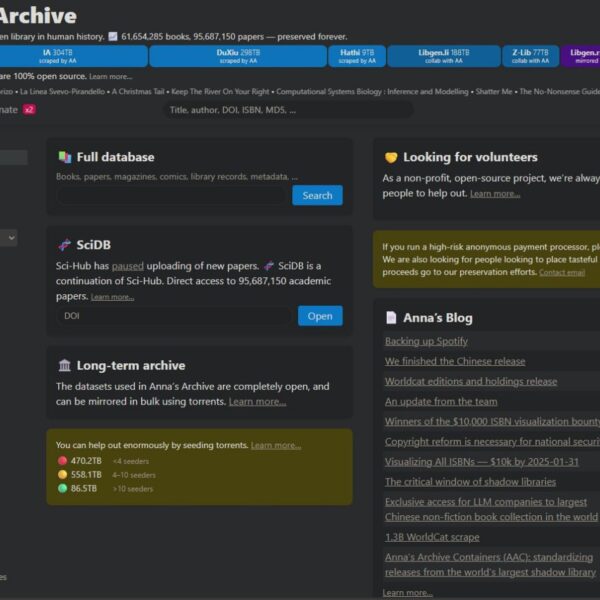 Anna’s Archive — крупнейший агрегатор книг и научных работ В…